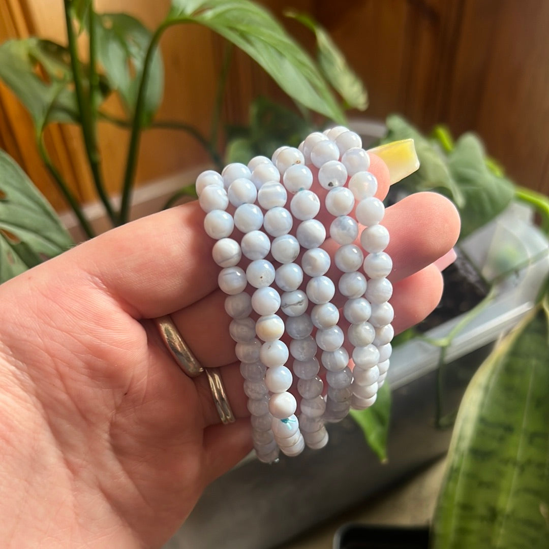 Blue lace agate 6mm