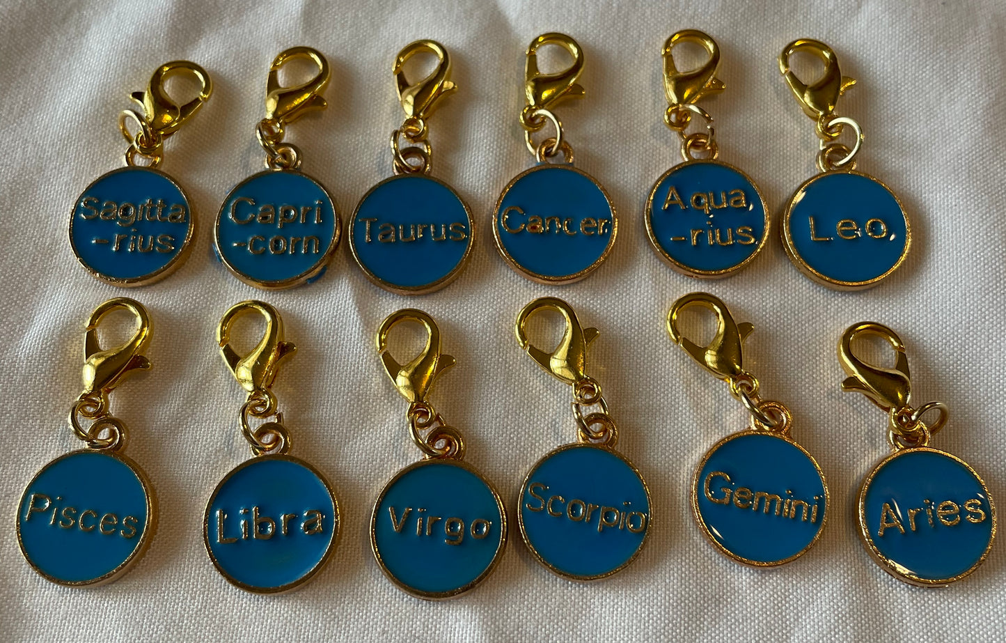 Blue zodiac charms 🌌
