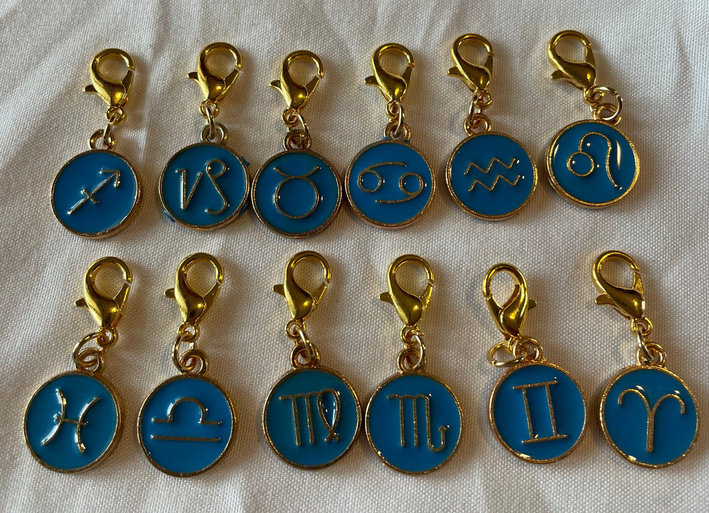 Blue zodiac charms 🌌