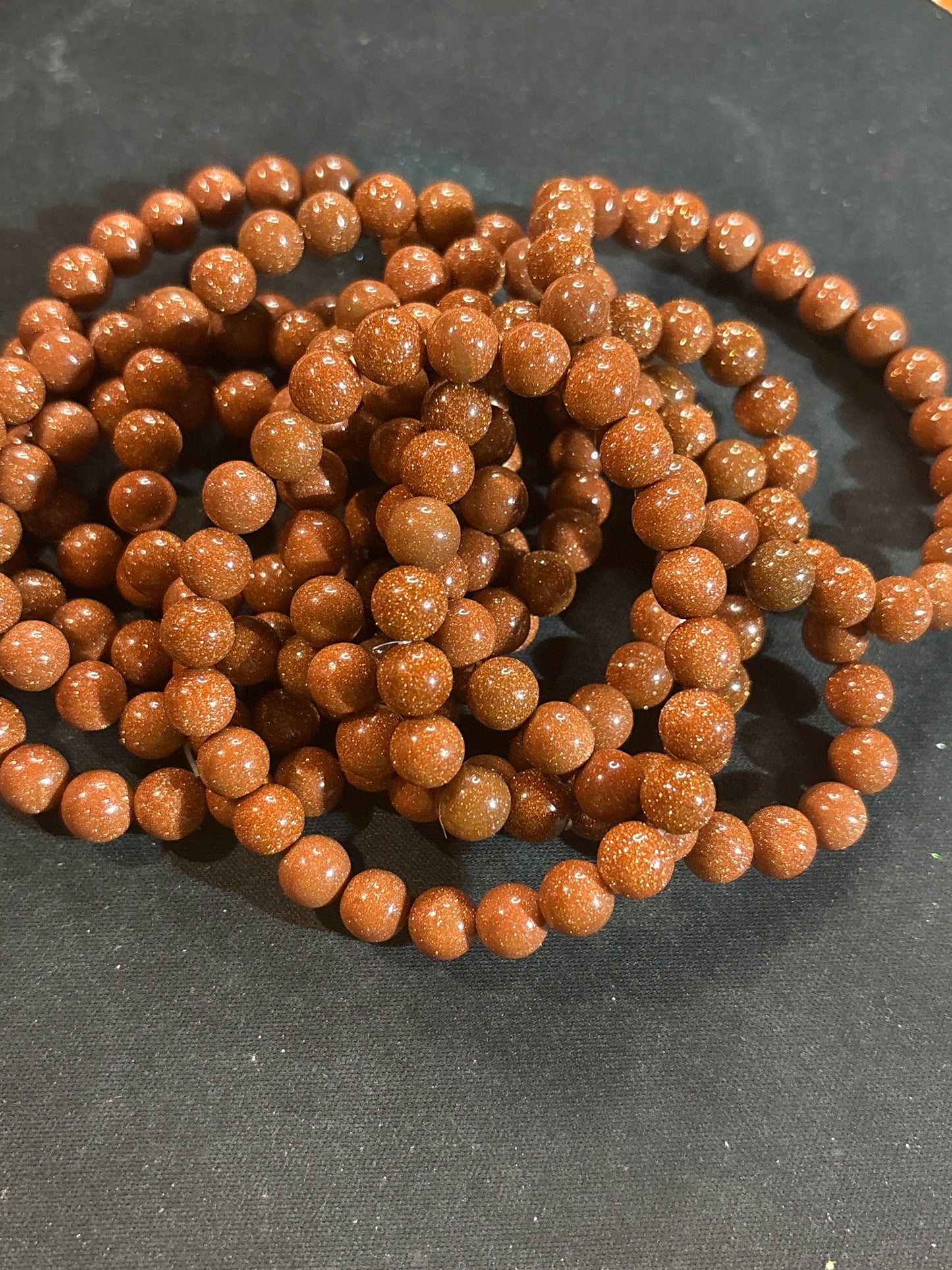 Goldstone 8mm bracelet 🏹