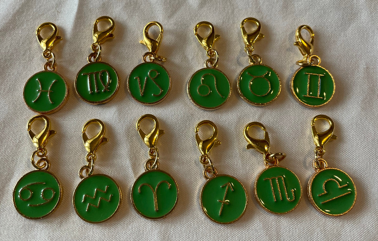 Green zodiac charms 🌌