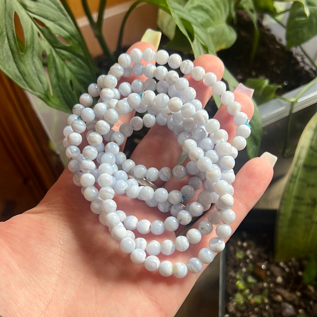 Blue lace agate 6mm