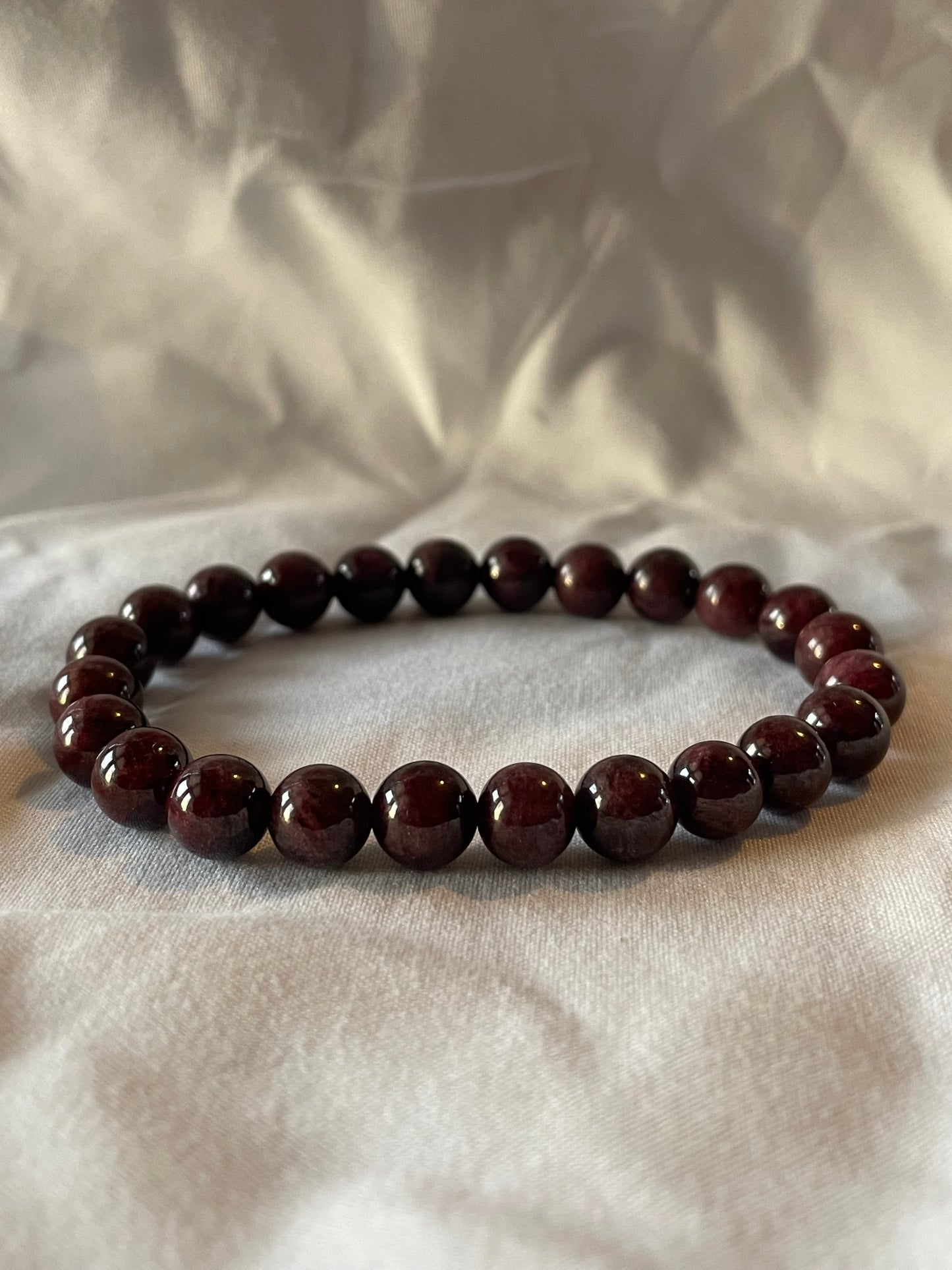 Garnet 8mm bracelet