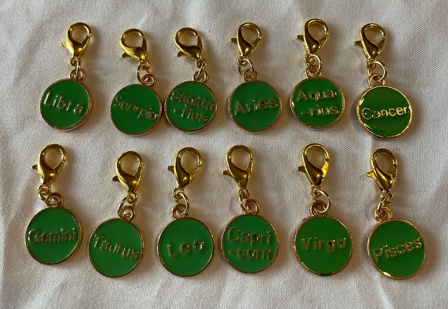 Green zodiac charms 🌌