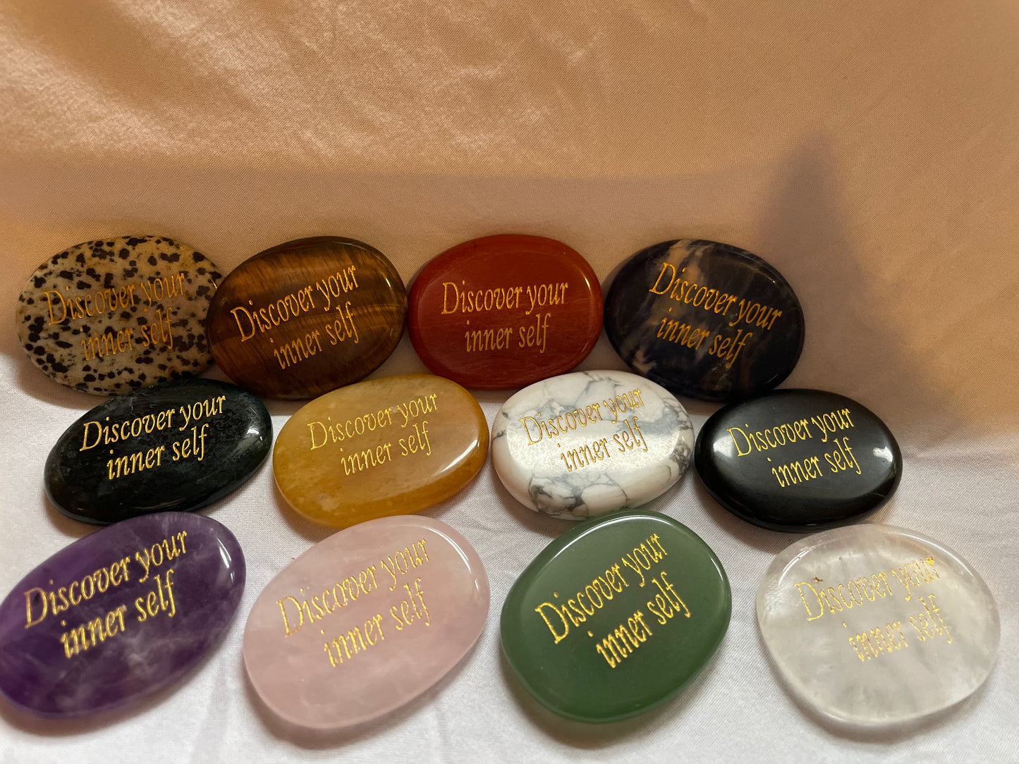 Positive message worry stone 🪲