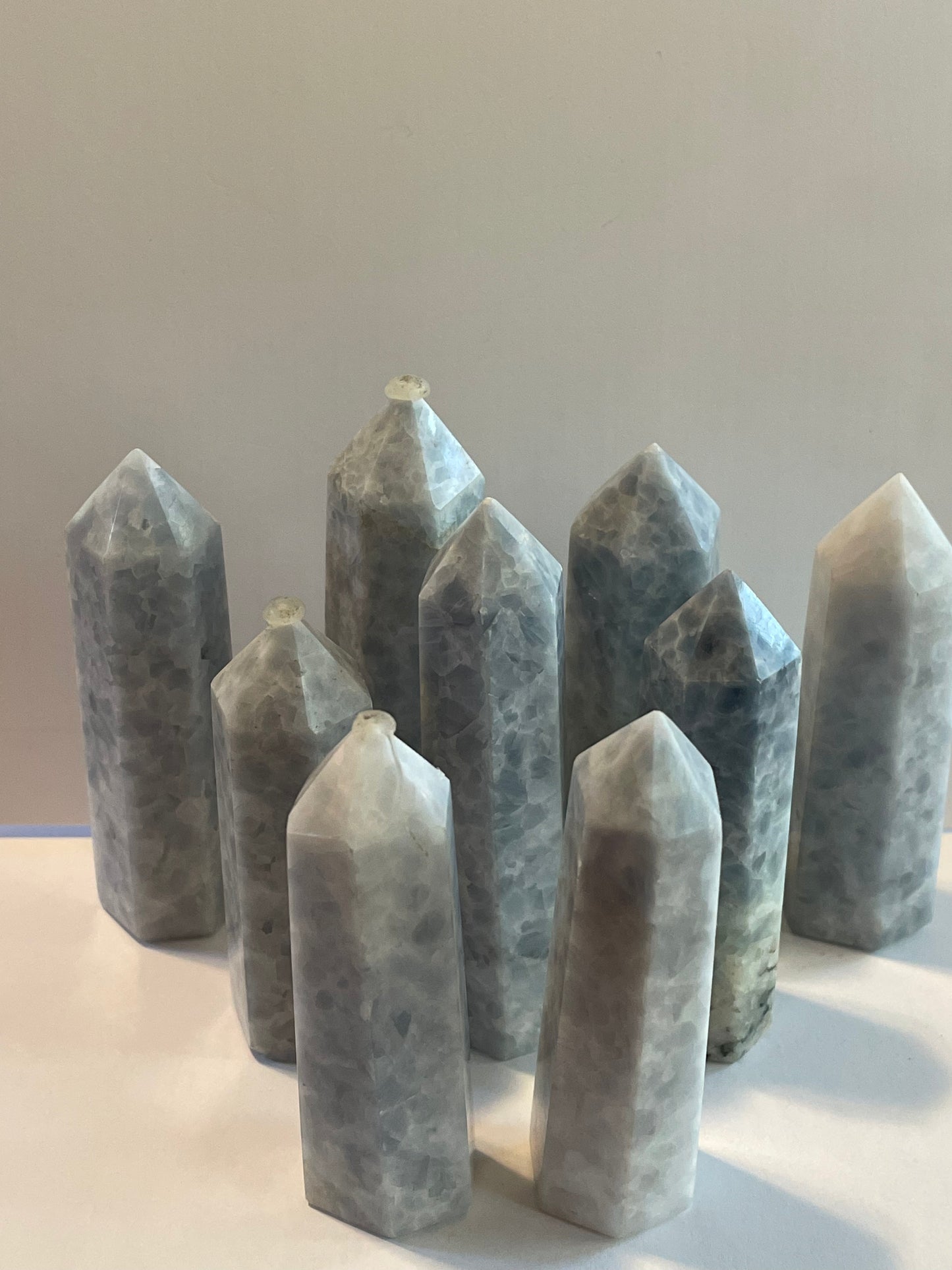 Blue calcite tower 1pc đź—ż