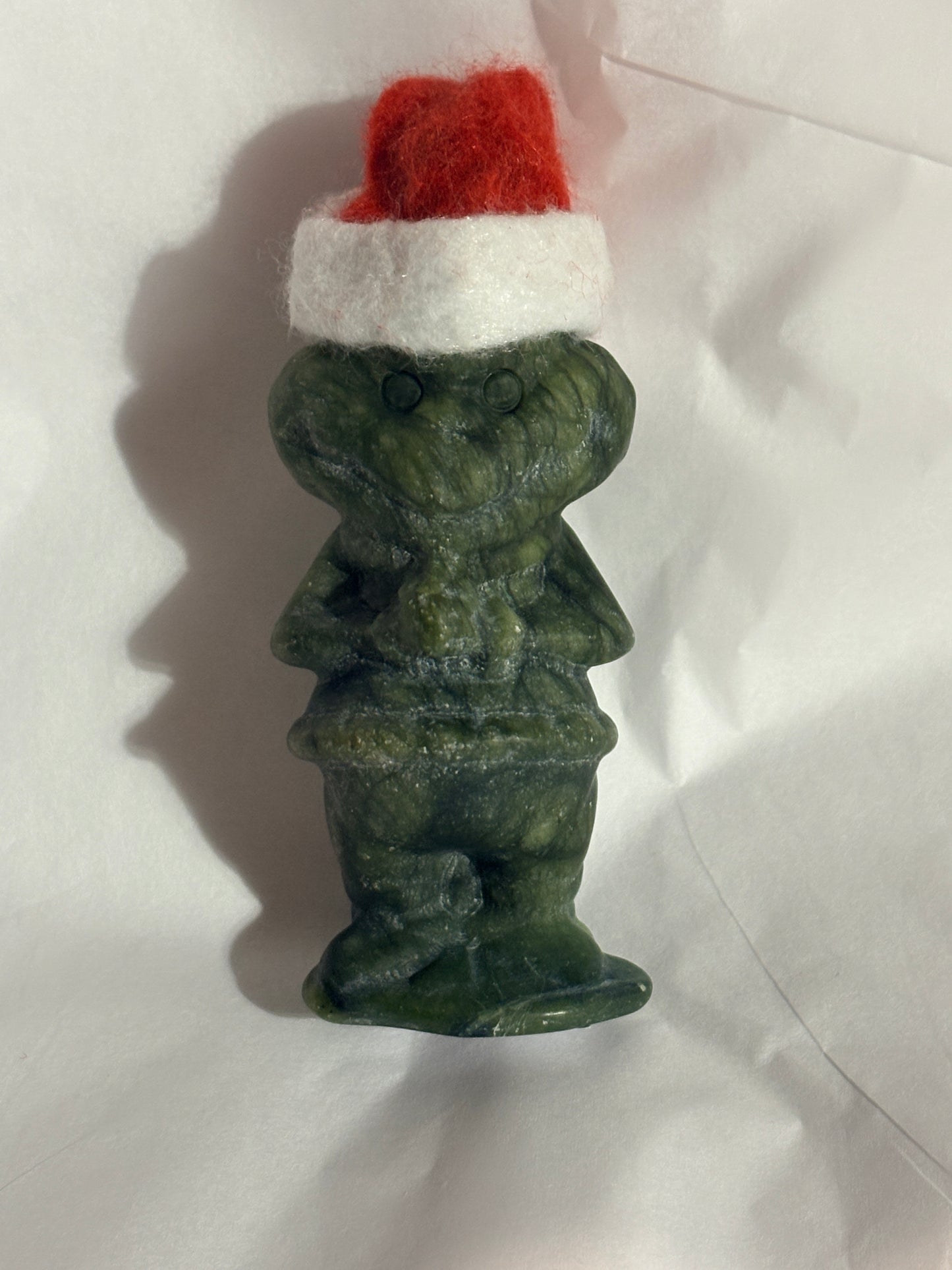 Festive but grumpy jade carving ☃️