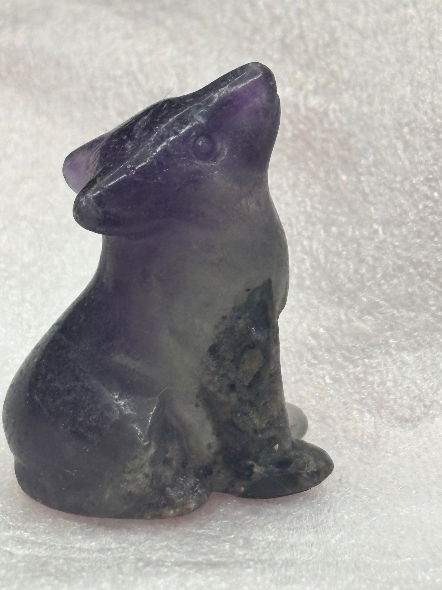 Wolf crystal carving ✨(select your stone) (clearance)