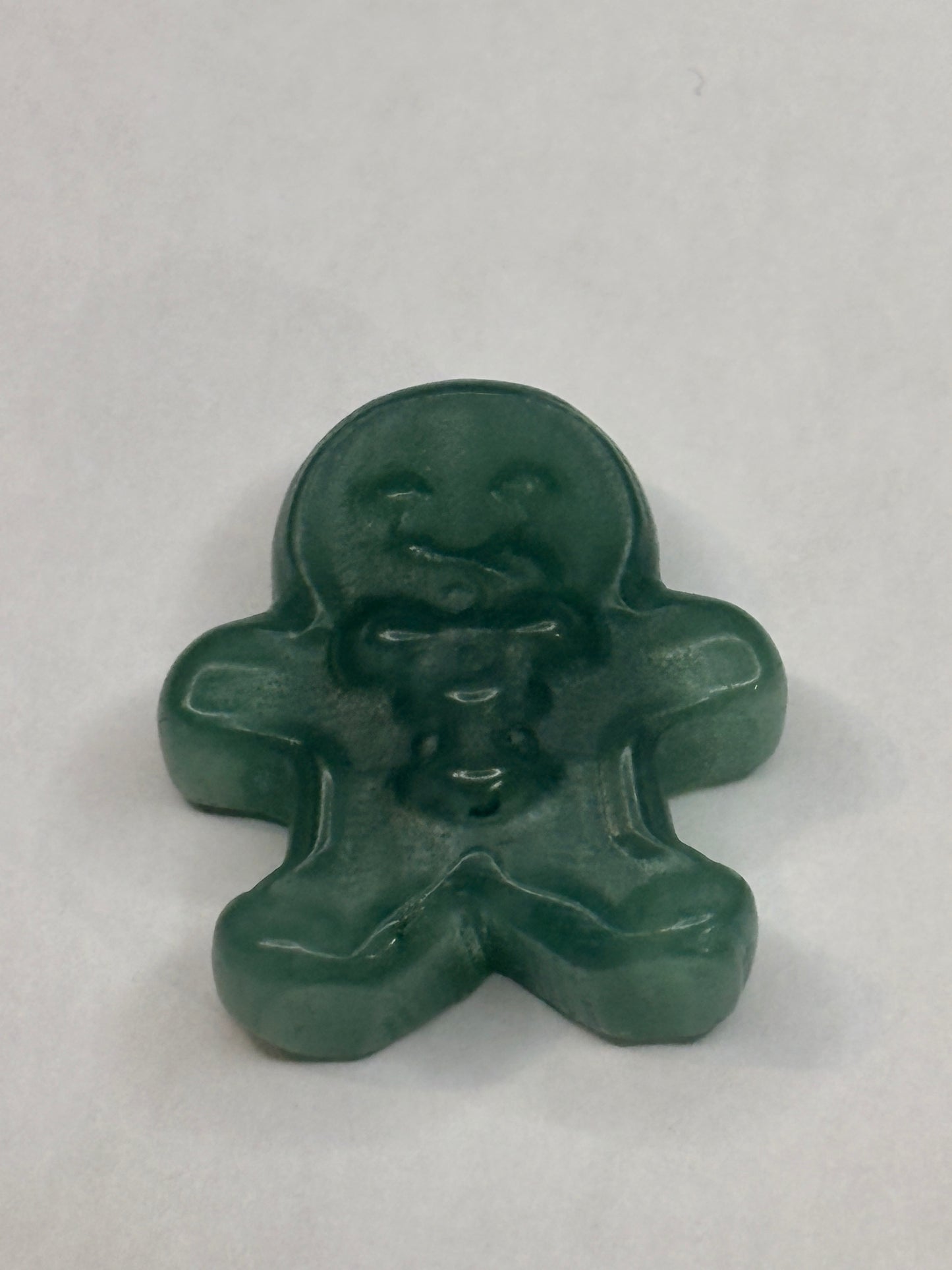 Gingerbread men crystal carving (select your stone)🎄(Clearance)