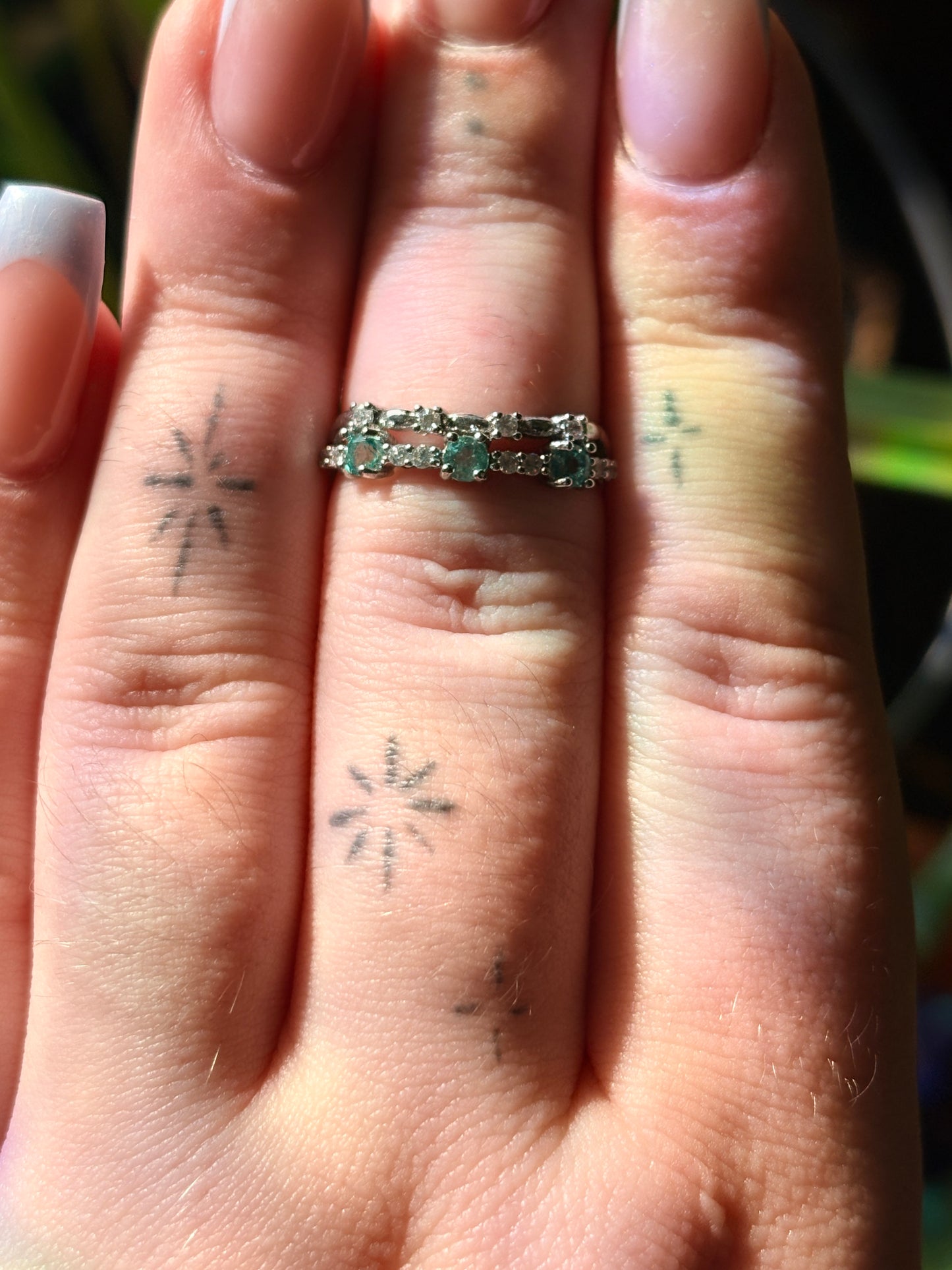 Adjustable Blue tormaline ringš£