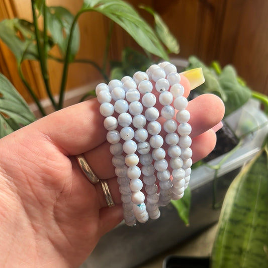 Blue lace agate 6mm