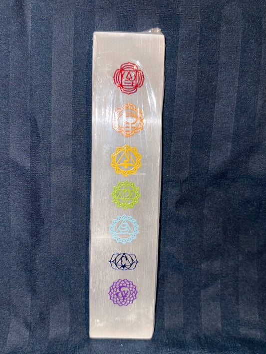 7 chakra selenite wand ❄️