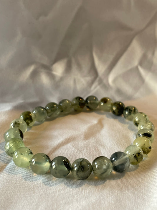 Prehnite 8mm bracelet
