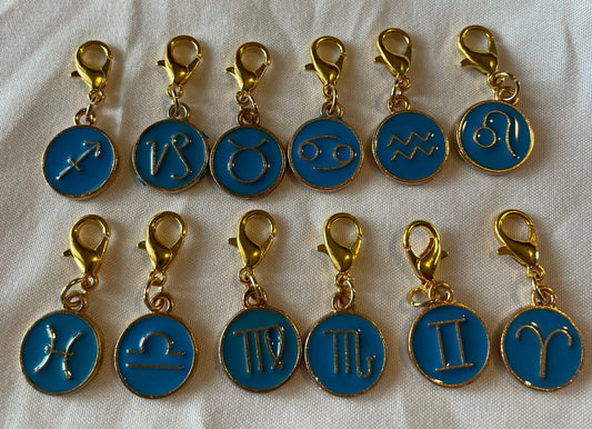 Blue zodiac charms 🌌