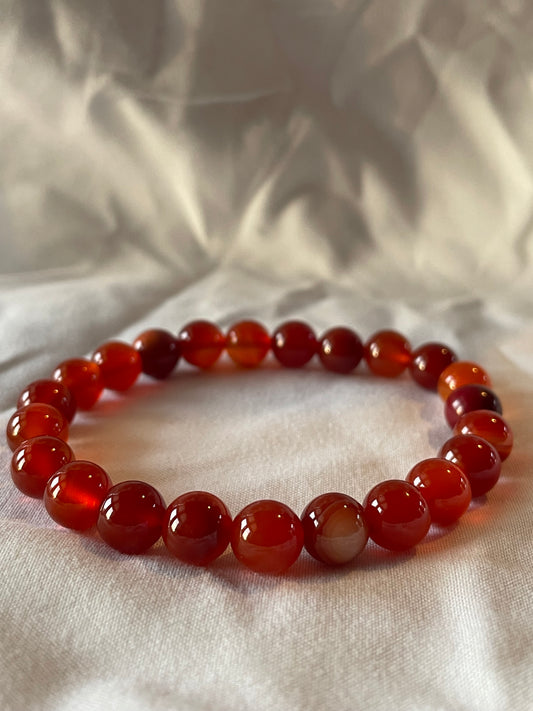 Carnelian 8mm bracelet