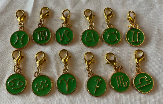 Green zodiac charms 🌌