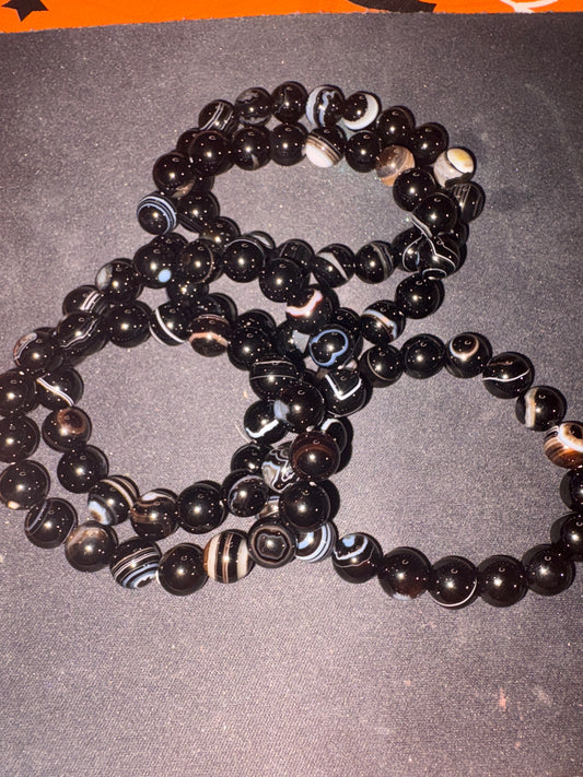Black agate 10mm bracelet 🏹