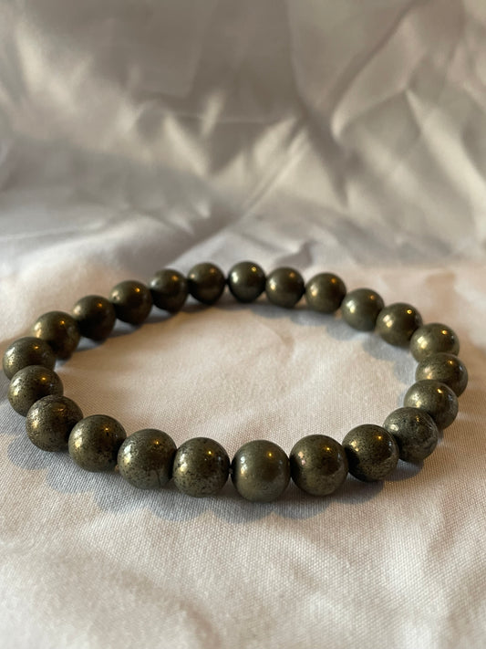 Pyrite 8mm bracelet
