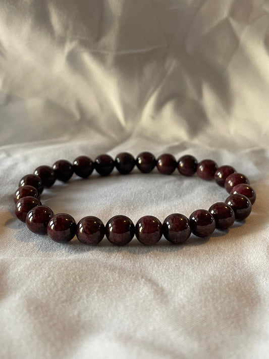 Garnet 8mm bracelet