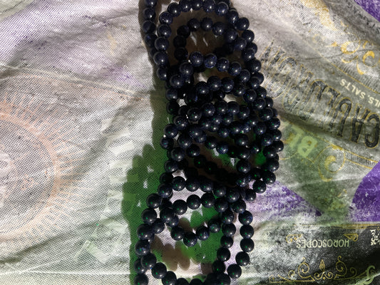 Blue goldstone bracelet 8mm💚