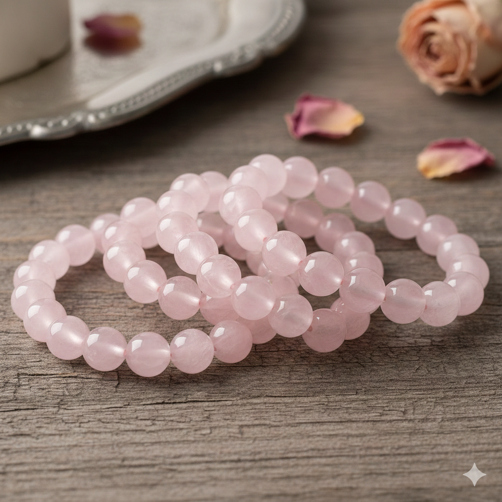 rose quartz 8mm bracelet