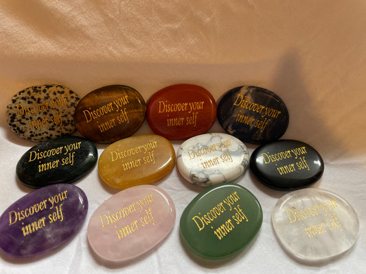 Positive message worry stone 🪲