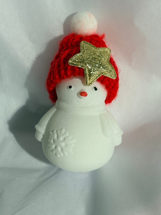 White jade snowman carving ☃️