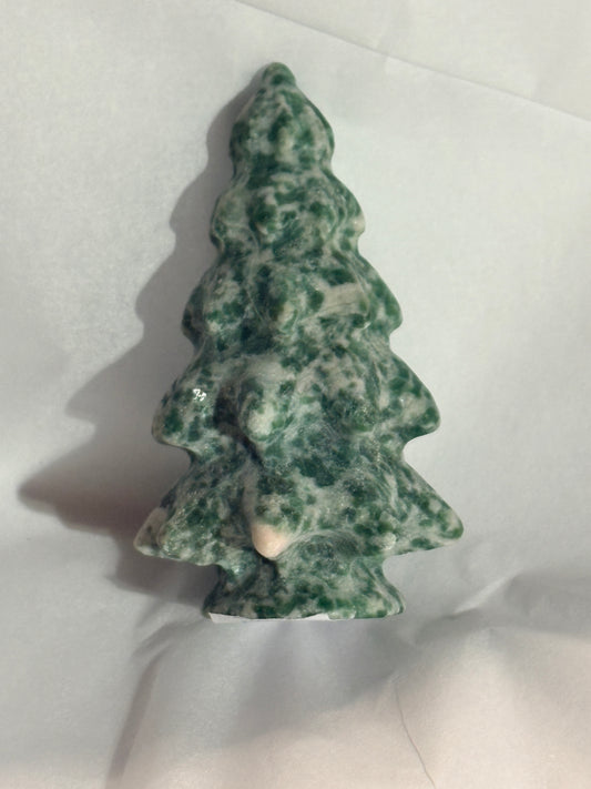 Tree agate Christmas tree carving☃️