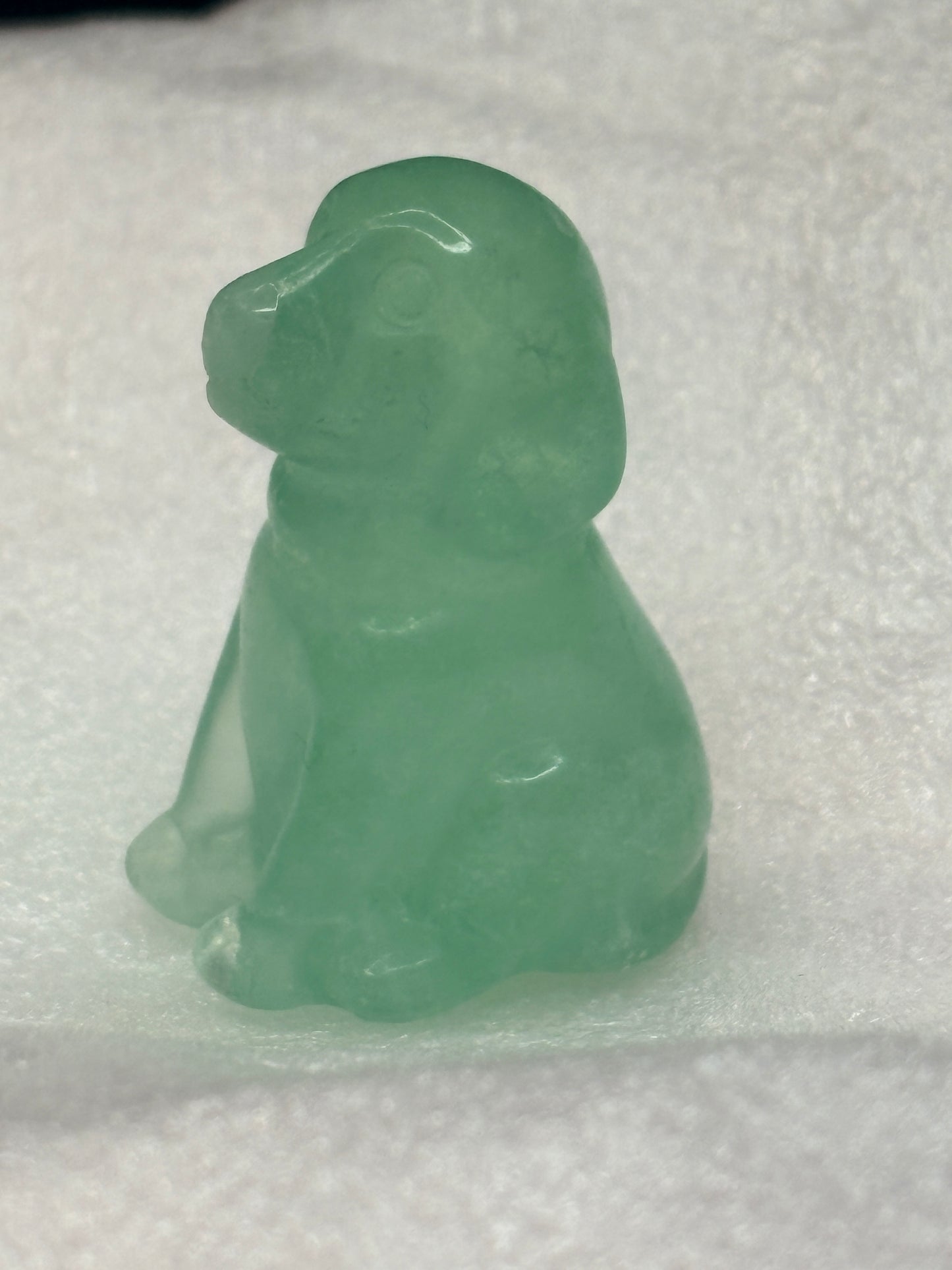 Dog crystal carving ✨(select your stone) clearance