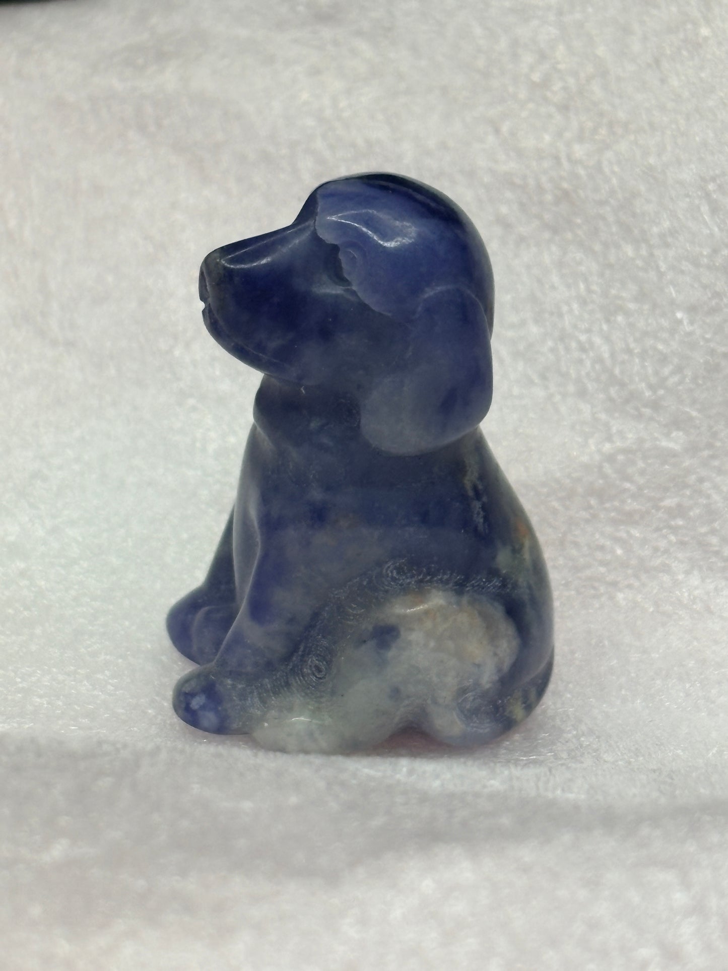 Dog crystal carving ✨(select your stone) clearance