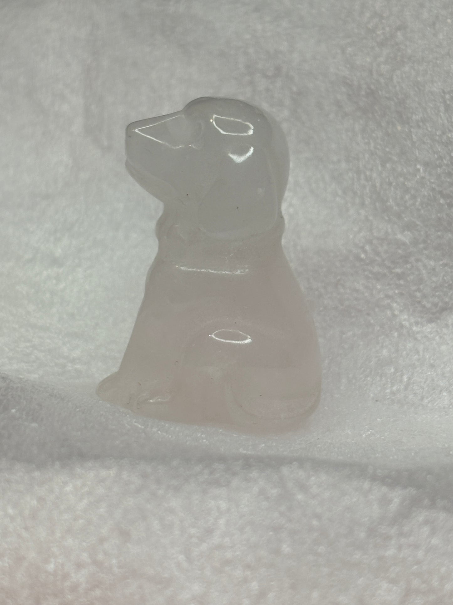 Dog crystal carving ✨(select your stone) clearance