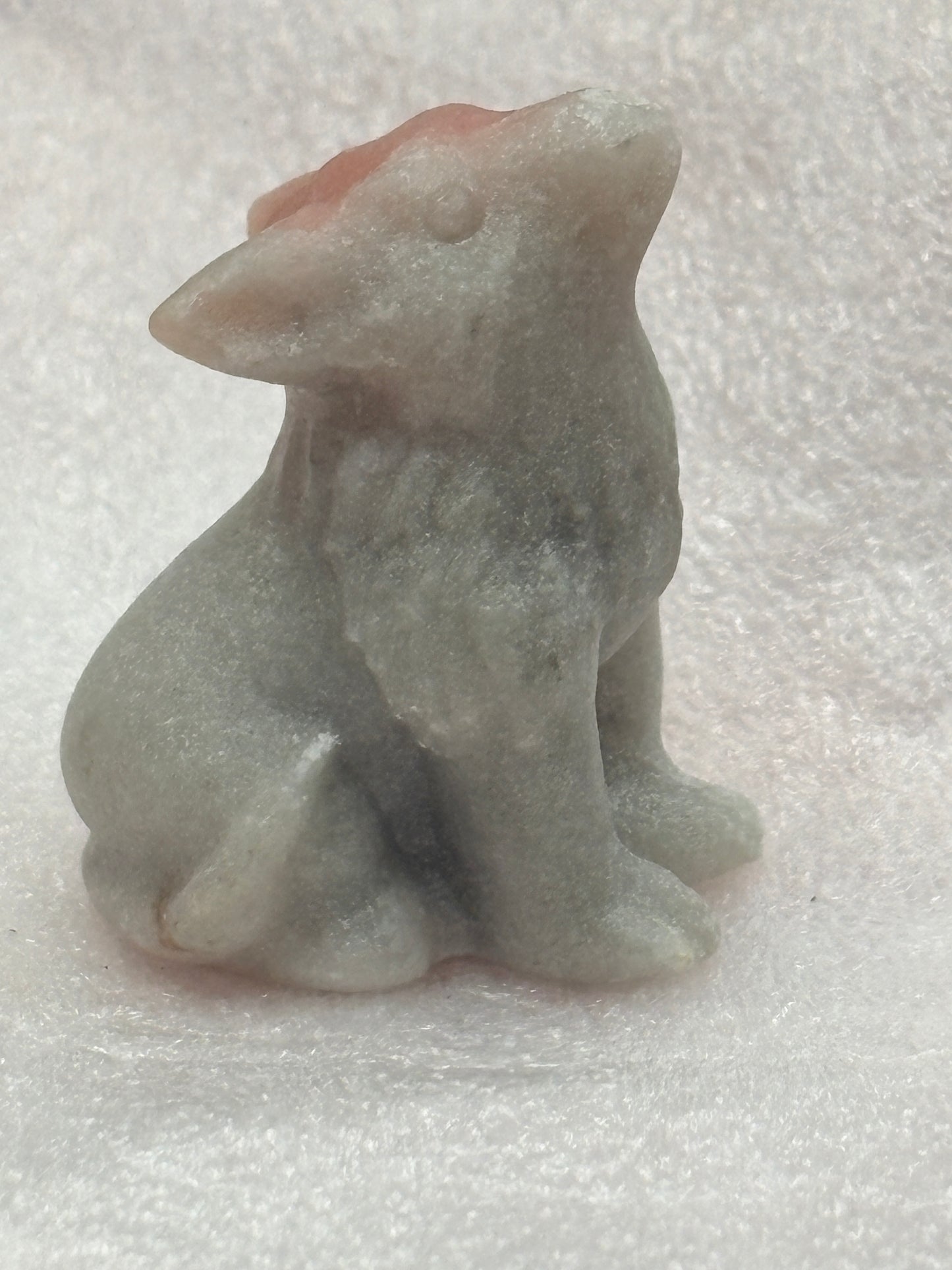 Wolf crystal carving ✨(select your stone) (clearance)
