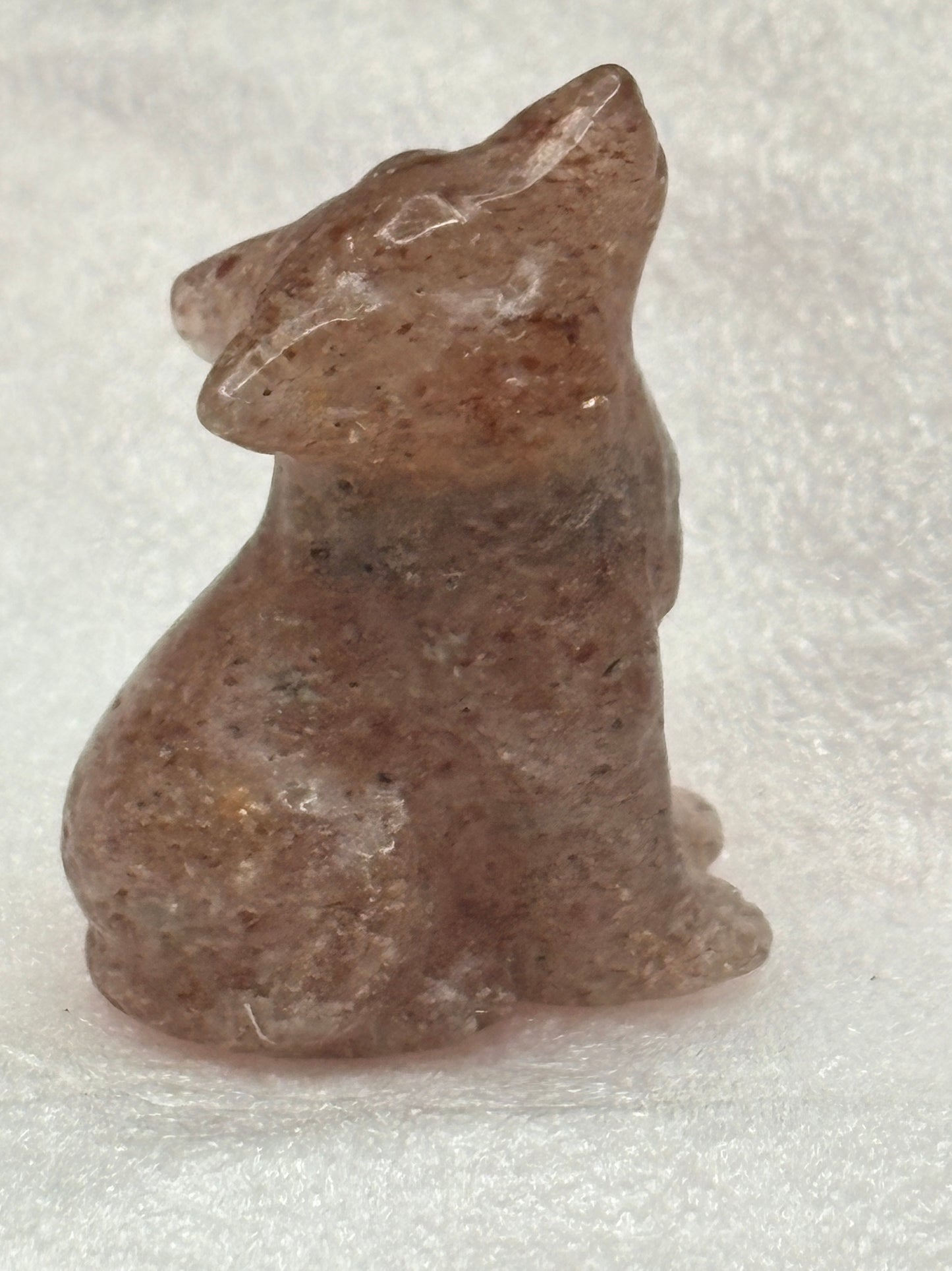 Wolf crystal carving ✨(select your stone) (clearance)