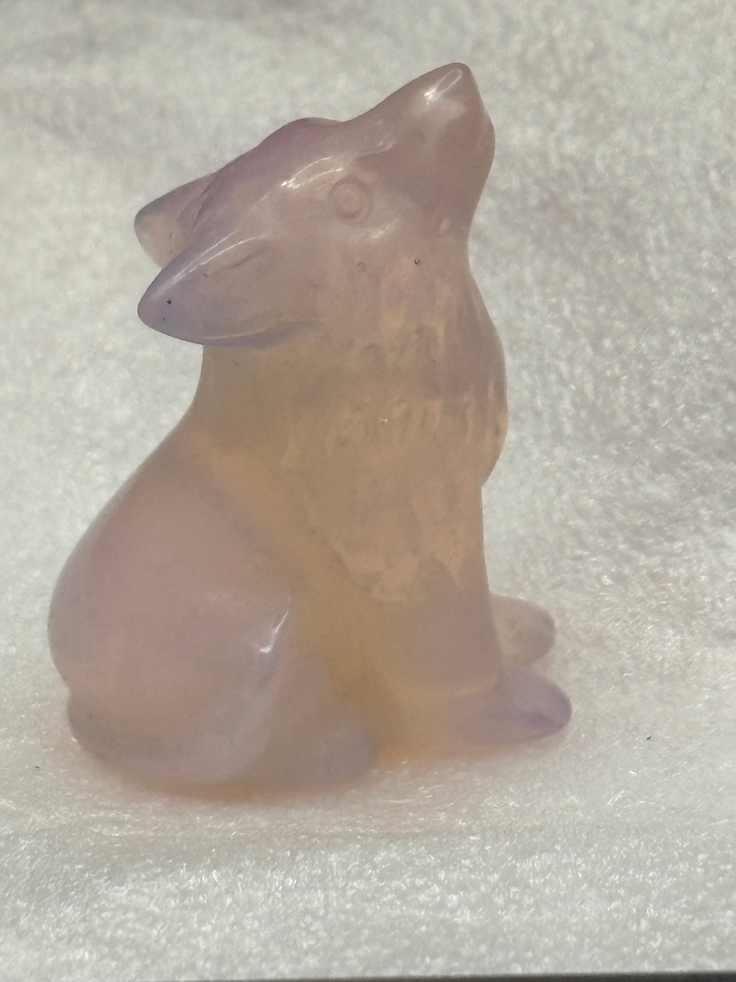 Wolf crystal carving ✨(select your stone) (clearance)