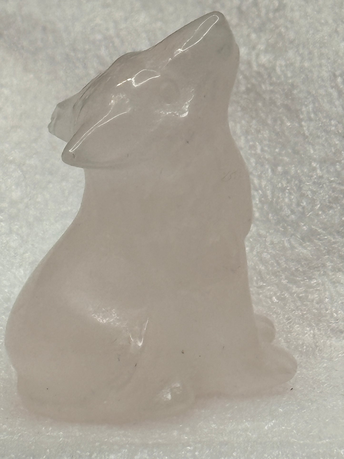 Wolf crystal carving ✨(select your stone) (clearance)
