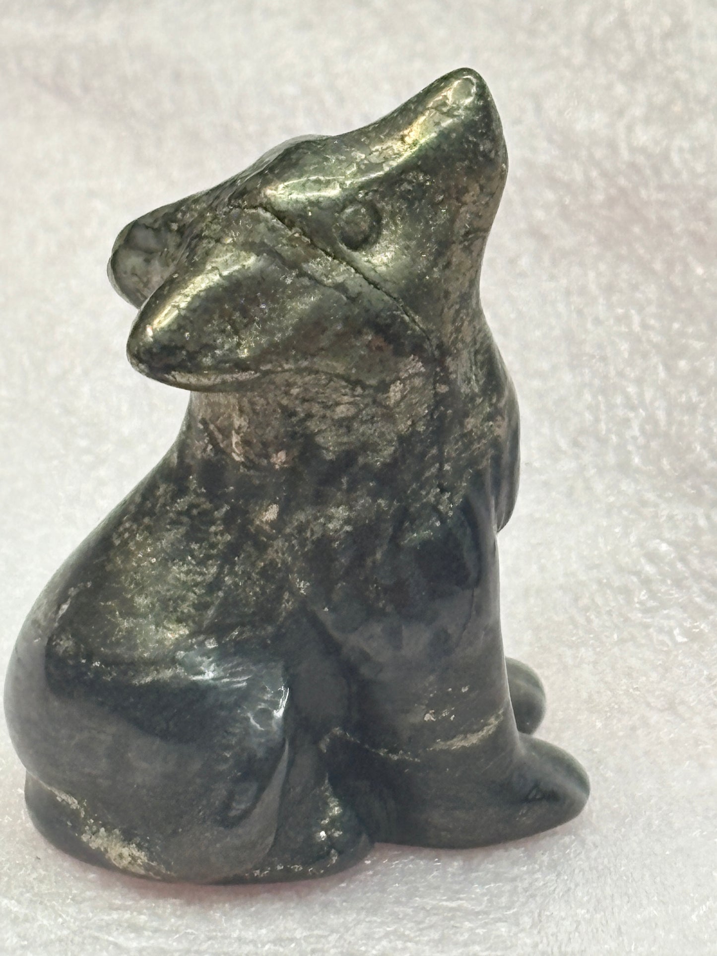 Wolf crystal carving ✨(select your stone) (clearance)
