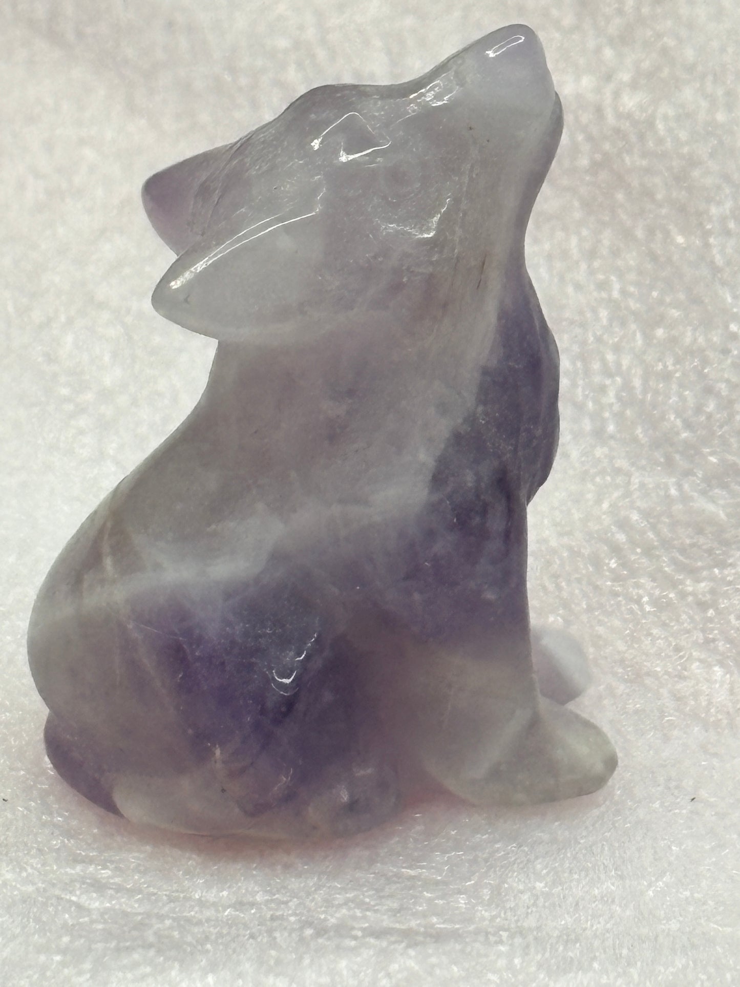 Wolf crystal carving ✨(select your stone) (clearance)