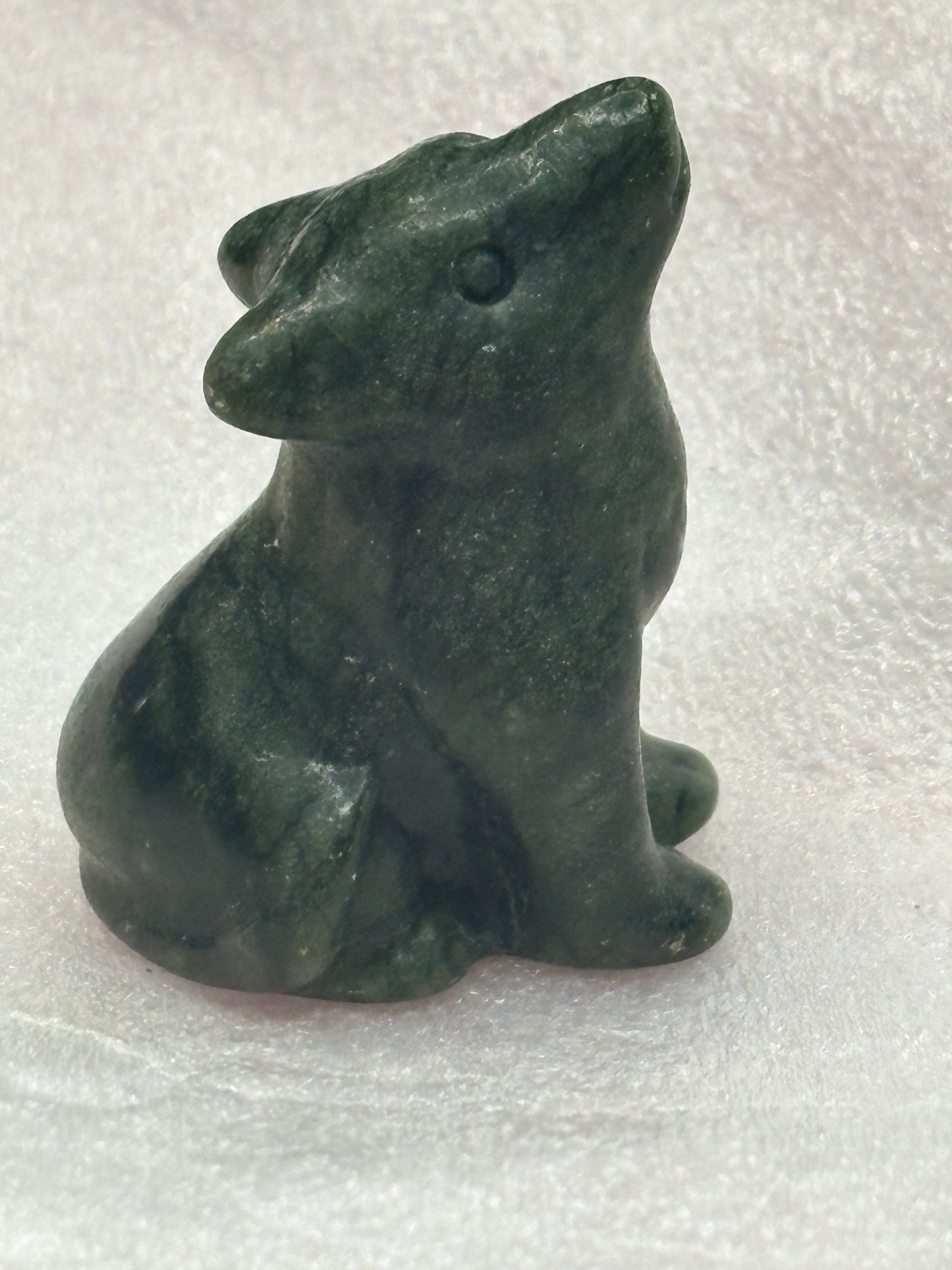 Wolf crystal carving ✨(select your stone) (clearance)