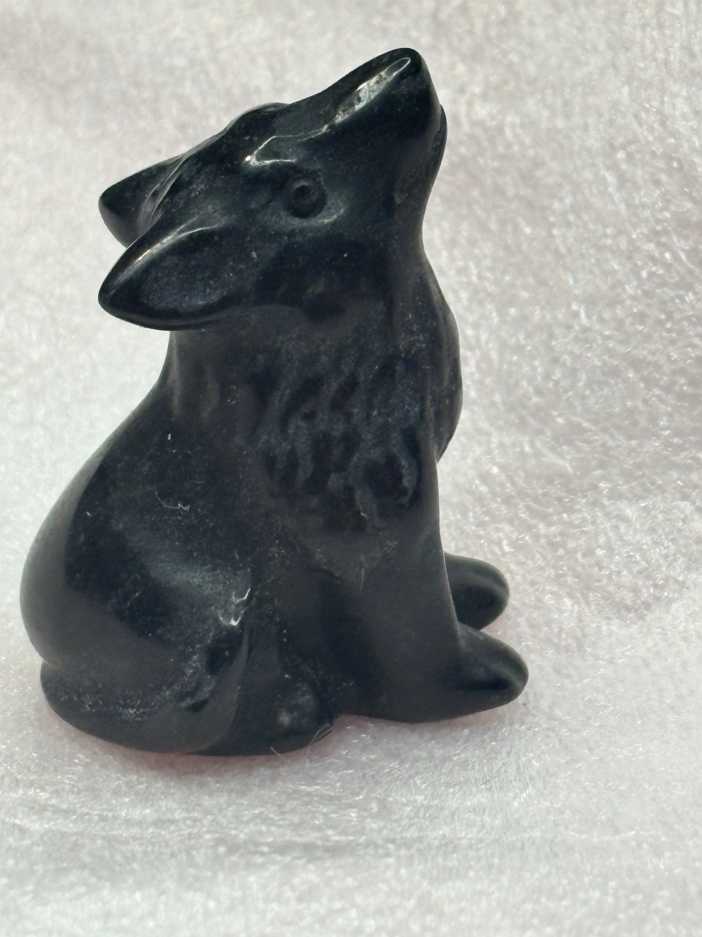 Wolf crystal carving ✨(select your stone) (clearance)