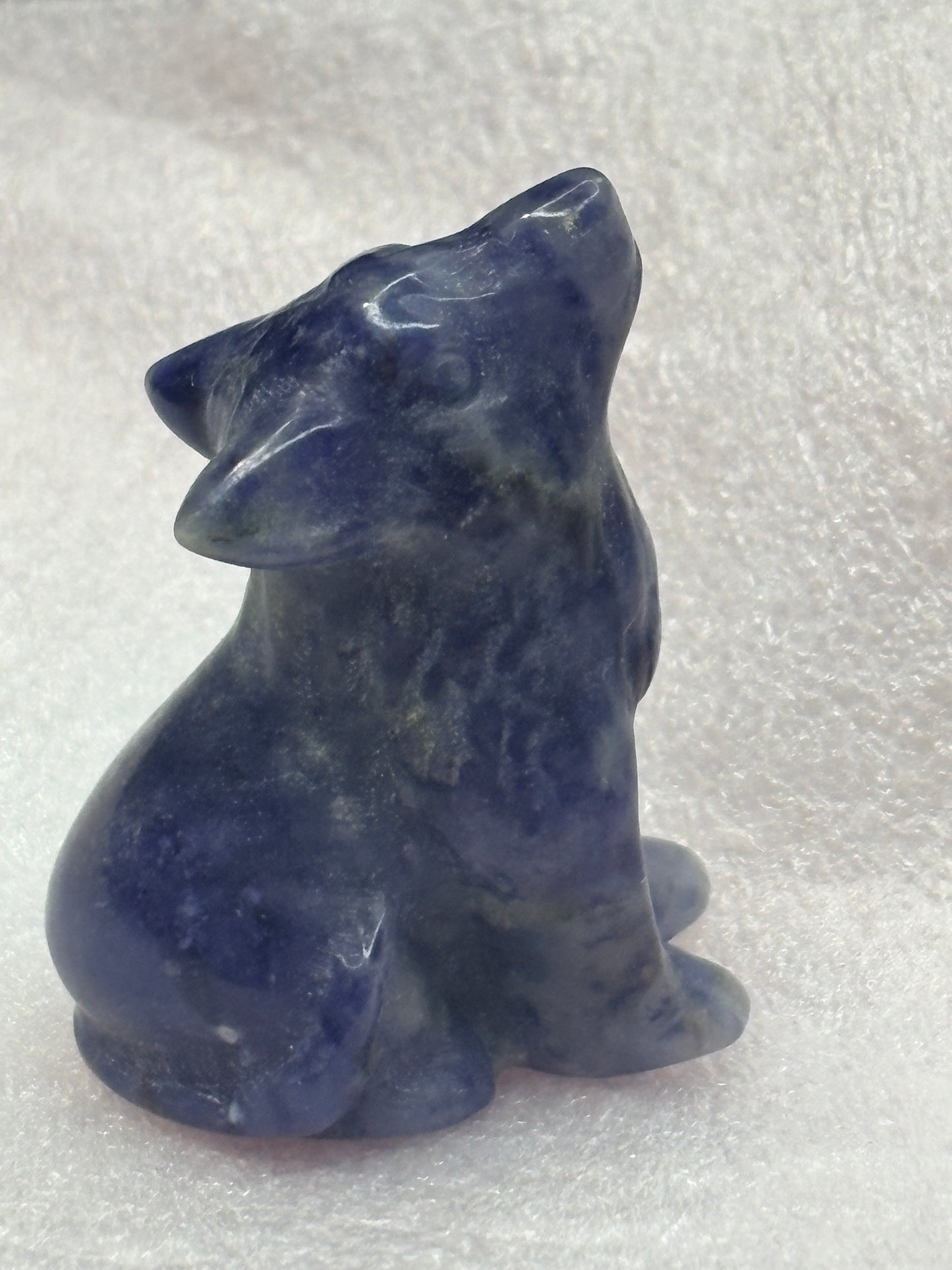 Wolf crystal carving ✨(select your stone) (clearance)