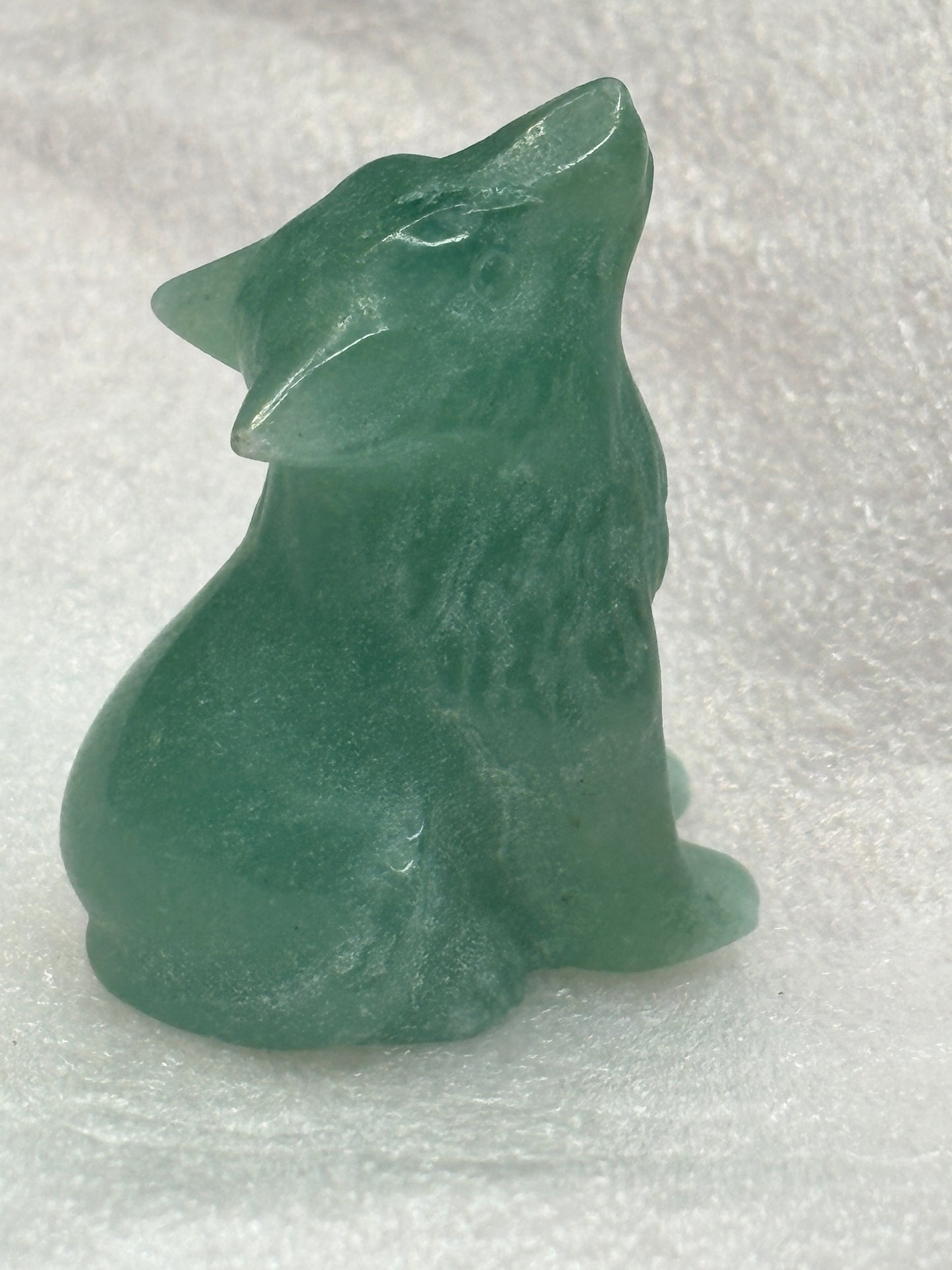 Wolf crystal carving ✨(select your stone) (clearance)