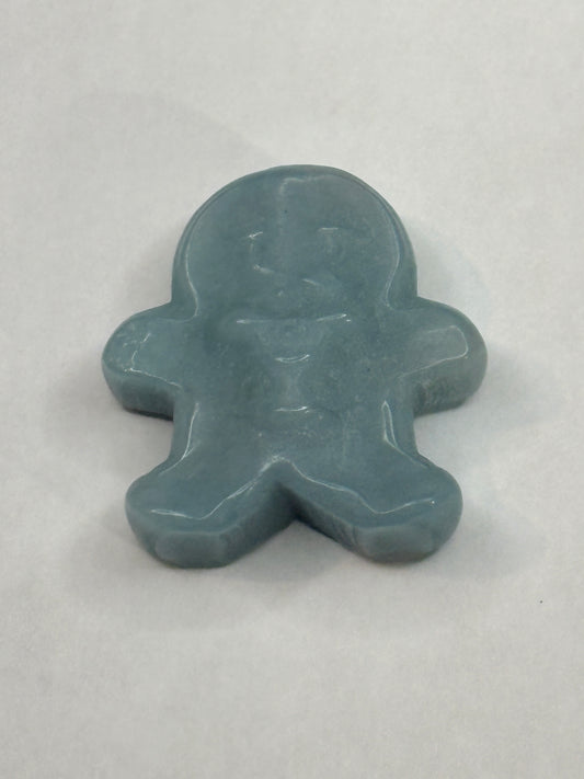 Gingerbread men crystal carving (select your stone)🎄(Clearance)
