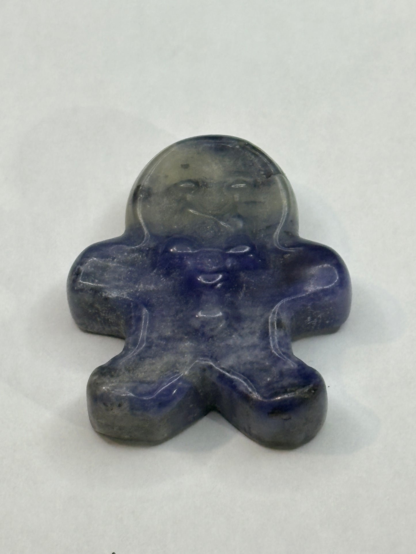 Gingerbread men crystal carving (select your stone)🎄(Clearance)