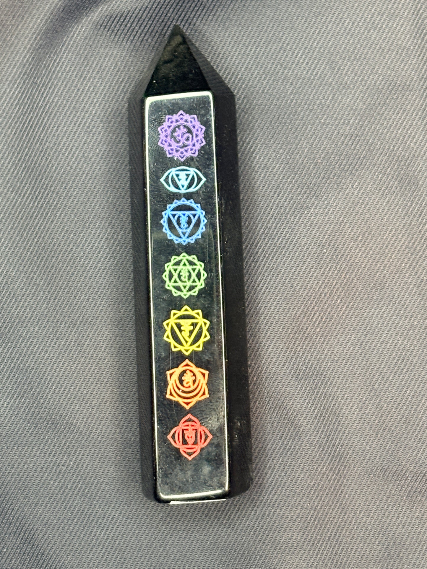 7 chakras obsidian tower🥂