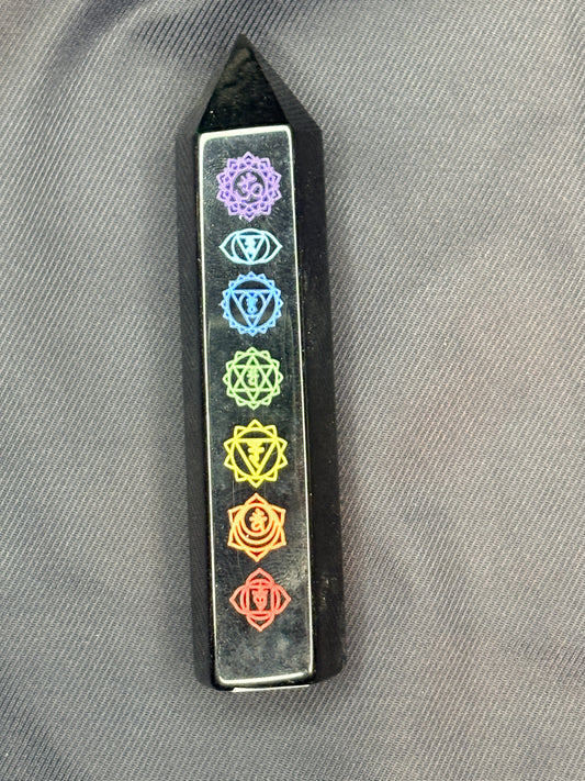7 chakras obsidian tower🥂
