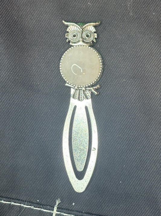 Owl crystal bookmark (select your stone)🥂