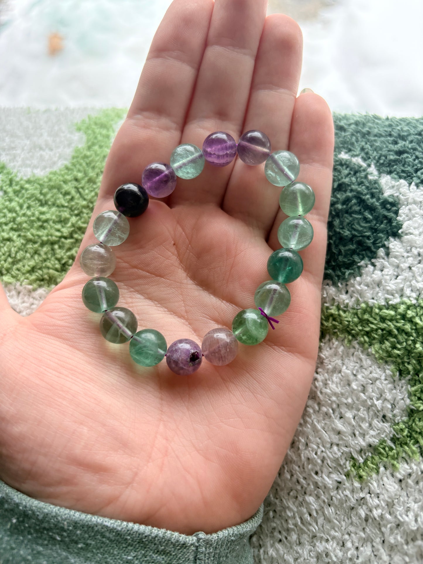 10mm gemstone bracelet. (Select your stone)
