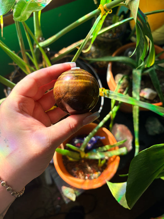 Tigers eye sphere 🐣
