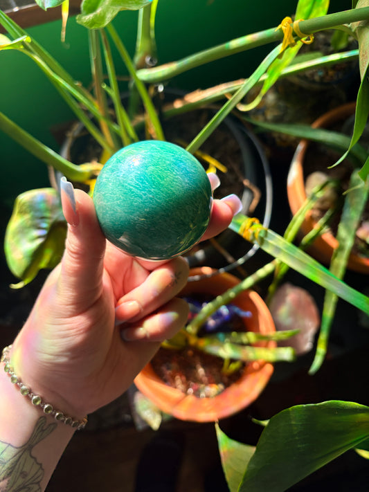 Amazonite teal sphere 🐣