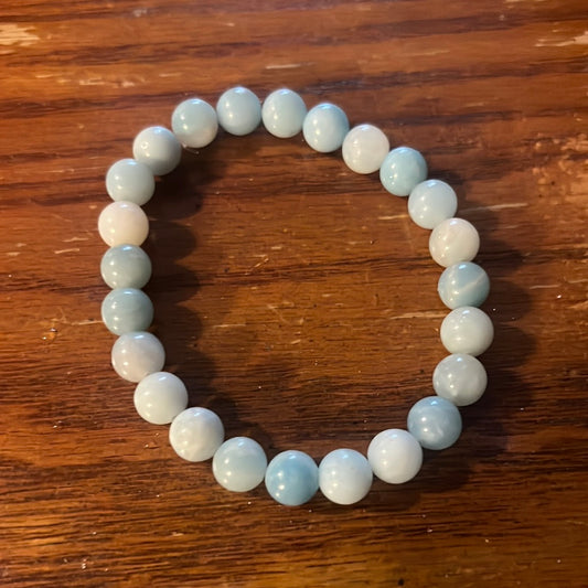 Sky blue calcite bracelet 8mm